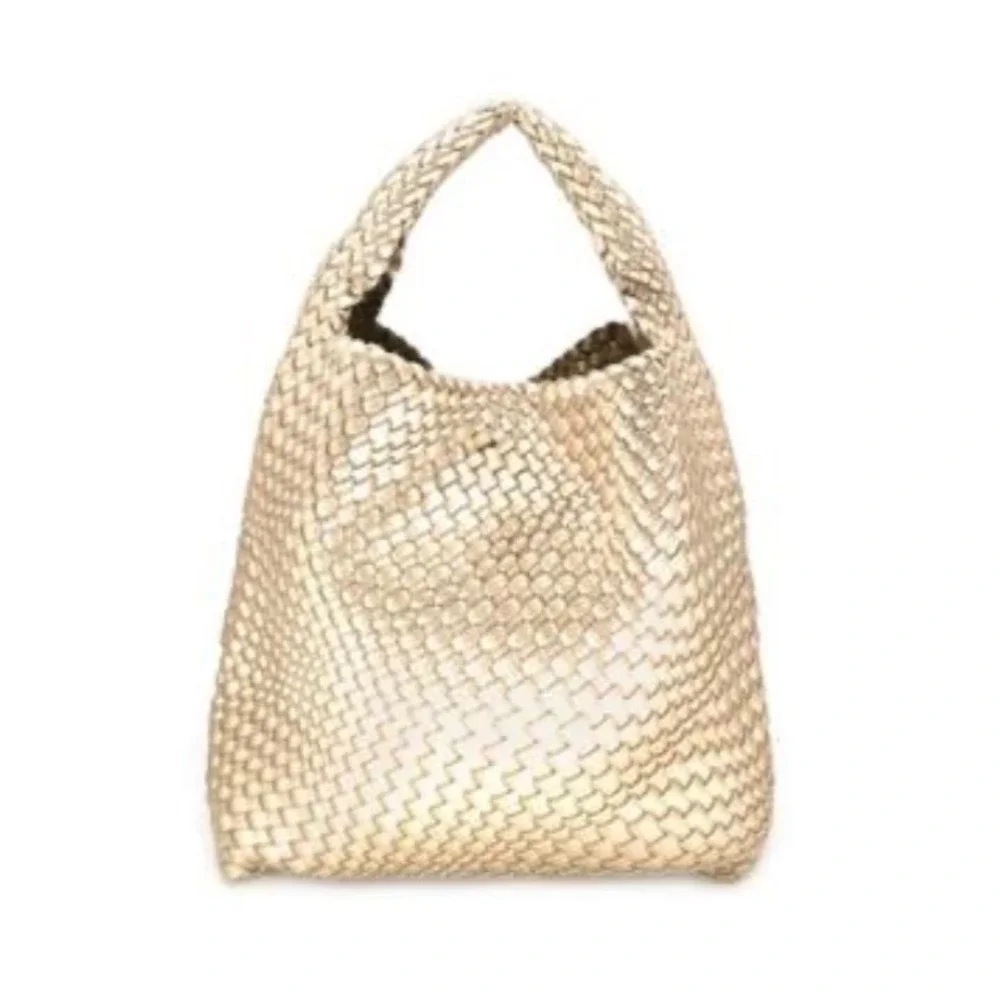 BC Bags Woven Hobo Handbag Including Pouch